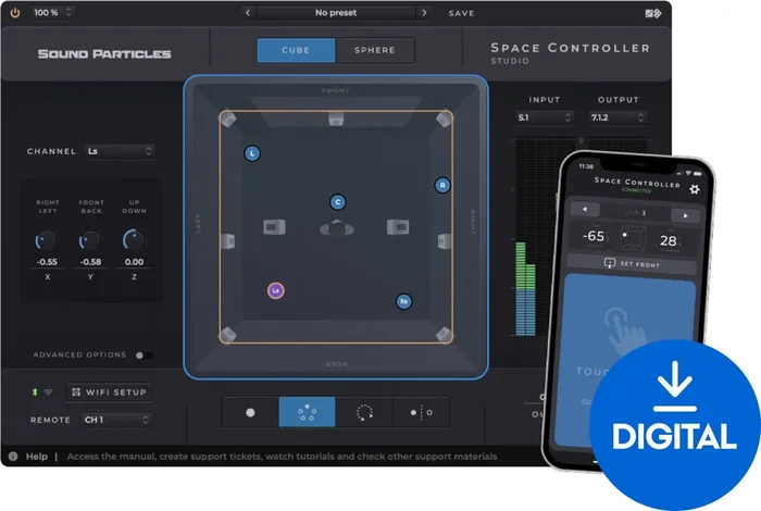 Sound Particles Space Controller Standard (Produit numérique)