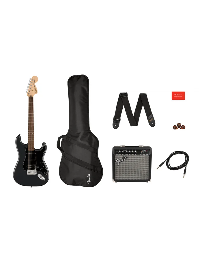 Squier Pack Affinity Stratocaster HSS LRL CFM + Frontman 15G + accessoires – Image 2