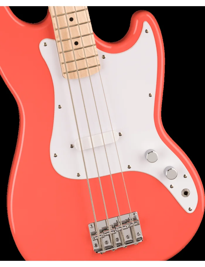Squier Sonic Bronco Bass MN tahitian coral – Image 3