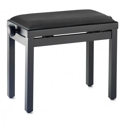 STAGG PB39 BKM VBK – BANQUETTE PIANO NOIR MAT + VELOUR NOIR