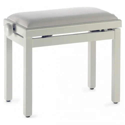 STAGG PB39 IVP VWH – BANQUETTE PIANO IVOIRE BRILLANT + VELOUR BLANC