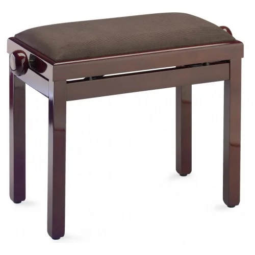 STAGG PB39 MHP VBR – BANQUETTE PIANO ACAJOU BRILLANT + VELOUR BRUN