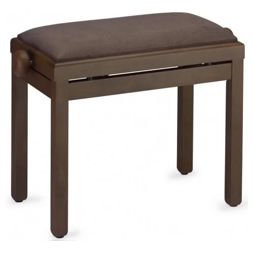 STAGG PB39 WNDM VBR – BANQUETTE PIANO NOYER FONCÉ MAT + VELOUR BRUN
