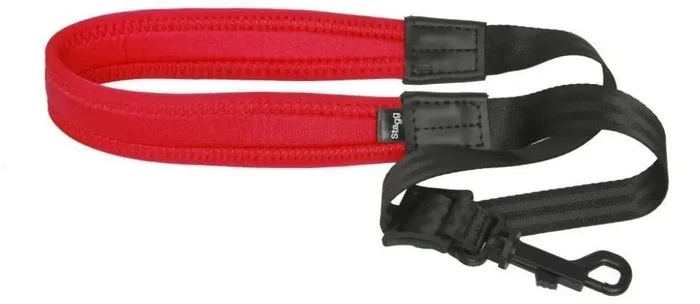 Stagg SAX STRAP2 RD Sangle pour instrument à vent Red