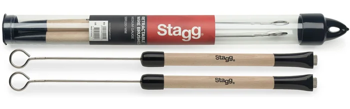 STAGG SBRU20-wm – Balais Telescopiques Manche Bois