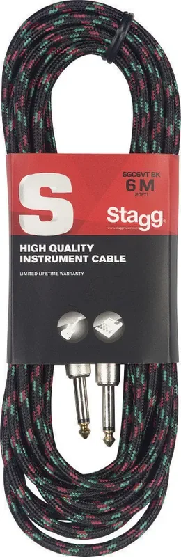 Stagg SGC6VT 6 m Droit – Droit Câble d‘instrument