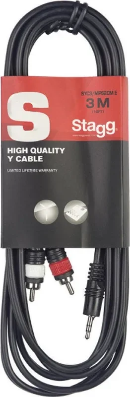 Stagg SYC3/MPS2CM E 3 m Câble audio