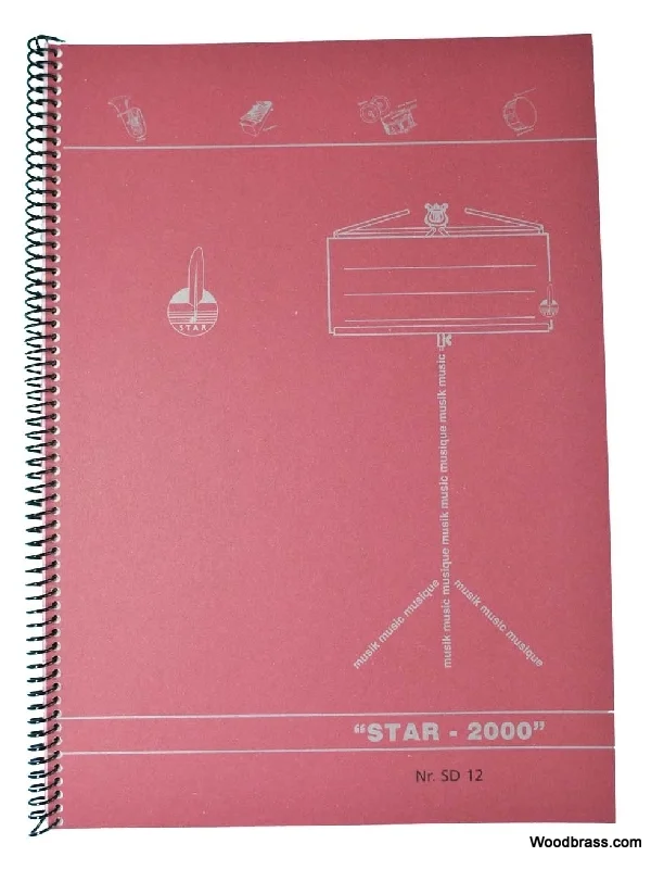 Star Notenschreibpapiere Cahier Spirale A4 – 12 Portées (48 Pages)