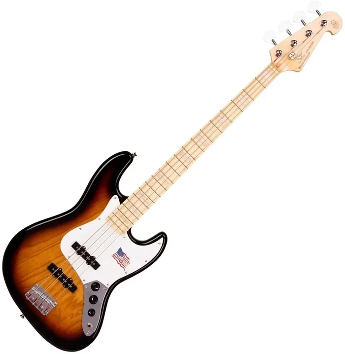 SX SJB75 3-Tone Sunburst Basse électrique
