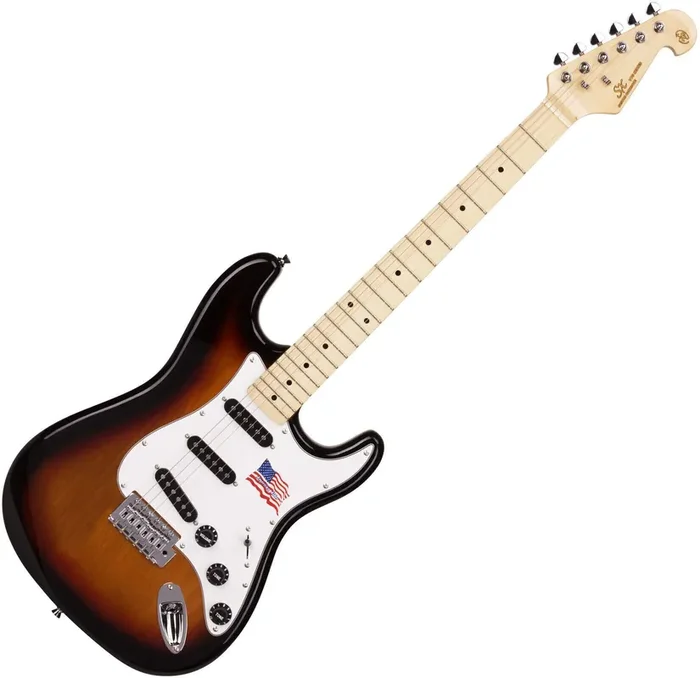 SX SST ALDER 3-Tone Sunburst Guitare électrique