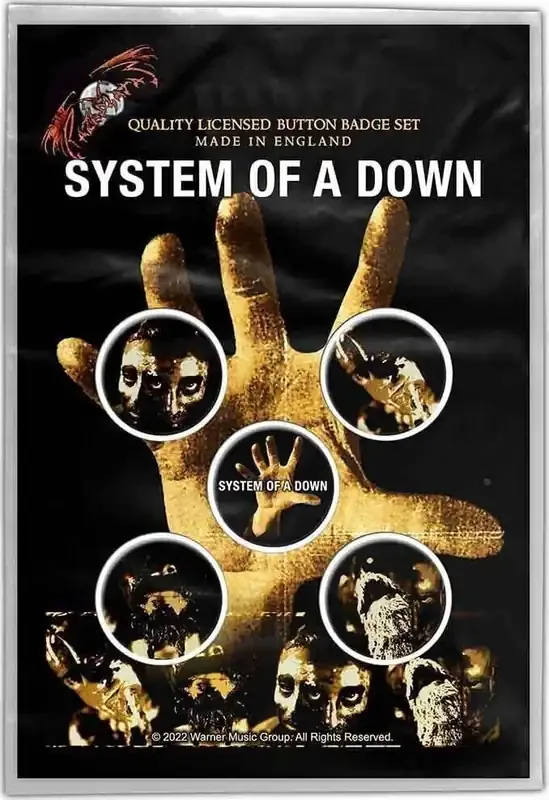 System of a Down Hand Badge