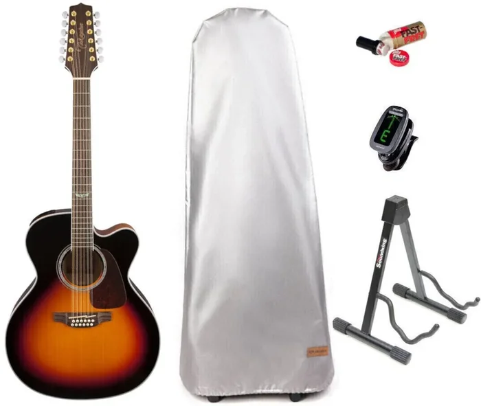 Takamine GJ72CE-12BSB SET Brown Sunburst Guitares acoustique-électrique 12 cordes