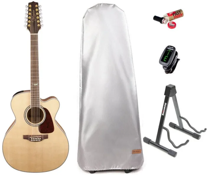 Takamine GJ72CE-12NAT SET Natural Guitares acoustique-électrique 12 cordes