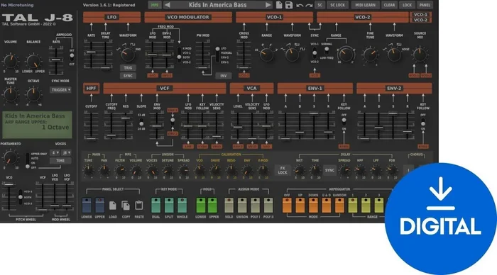 TAL SOFTWARE J-8 Jupiter 8 (Produit numérique)
