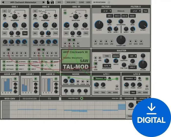 TAL SOFTWARE Mod Synthesizer (Produit numérique)