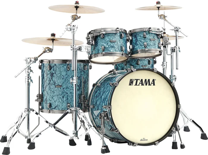 TAMA Starclassic Maple Stage 22 Smoked Black Nickel / Turquoise Pearl