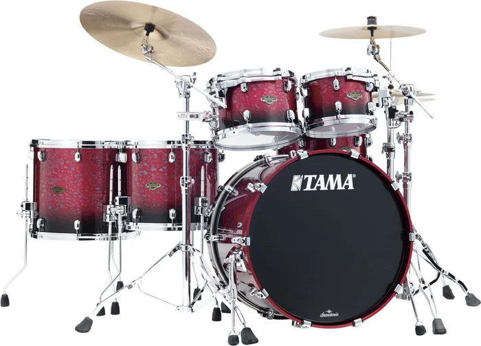TAMA Starclassic Walnut/birch Studio 22 Molten Dark Raspberry Fade