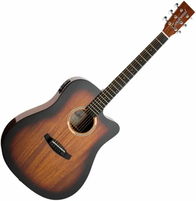 Tanglewood DBT DCE SB G Thru Sunburst Gloss Guitare Dreadnought acoustique-électrique