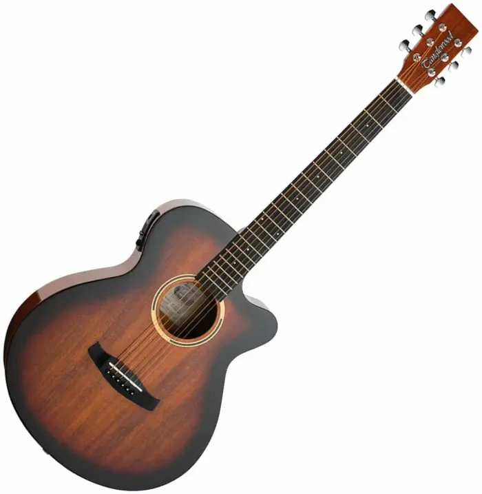 Tanglewood DBT SFCE SB G Thru Sunburst Gloss Guitare Dreadnought acoustique-électrique