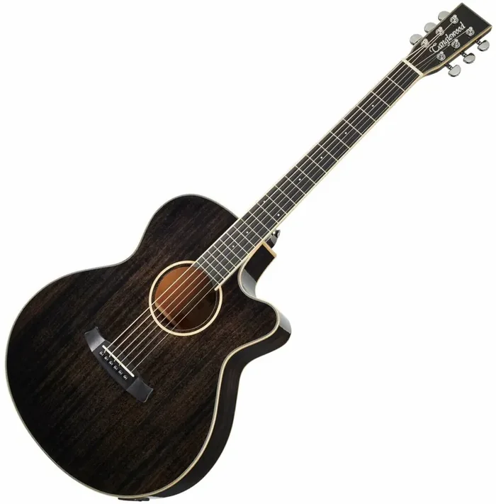 Tanglewood TW4 E BS Black Shadow Gloss Guitare acoustique-électrique