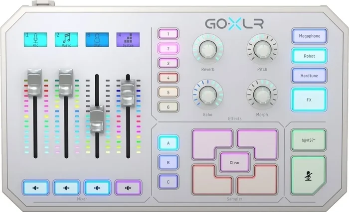TC Helicon GoXLR White White Tables de mixage podcast