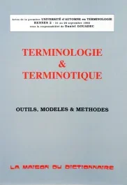TERMINOLOGIE & TERMINOTIQUE