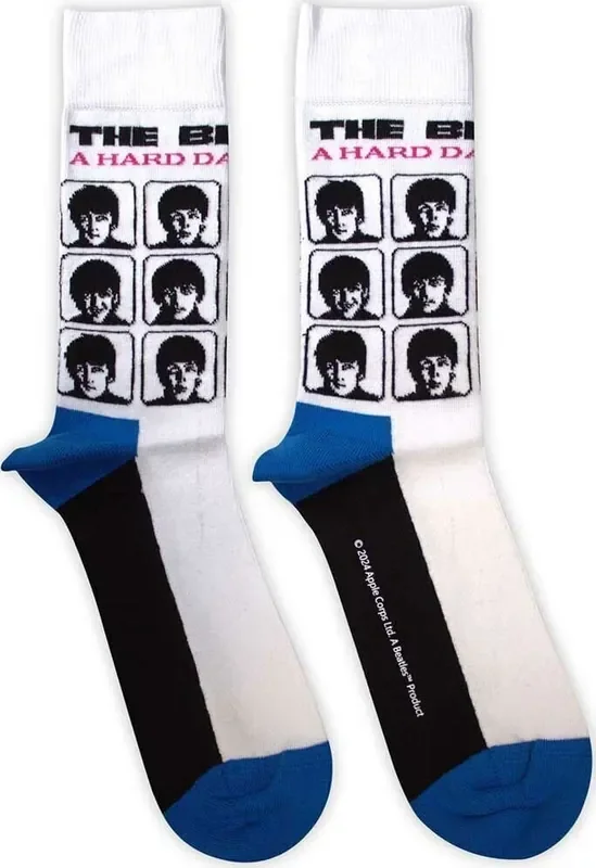 The Beatles Chaussettes A Hard Day‘s Night Album White 36-40