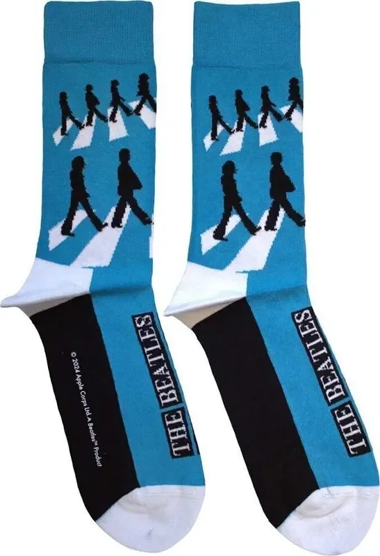 The Beatles Chaussettes Abbey Road Silhouettes Repeat Blue 40-45