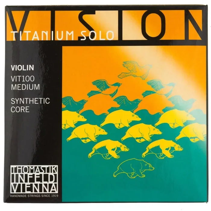 Thomastik Vision Titanium Solo VIT100 Violin 4/4 Medium Cordes pour instruments à cordes