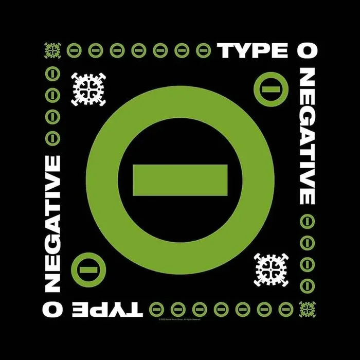 Type O Negative Foulard Negative Symbol Black