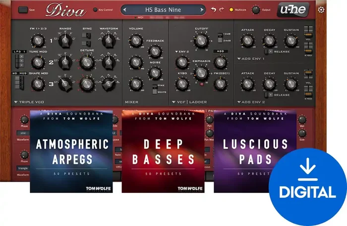 u-he Software Diva Tom Wolfe Bundle (Produit numérique)