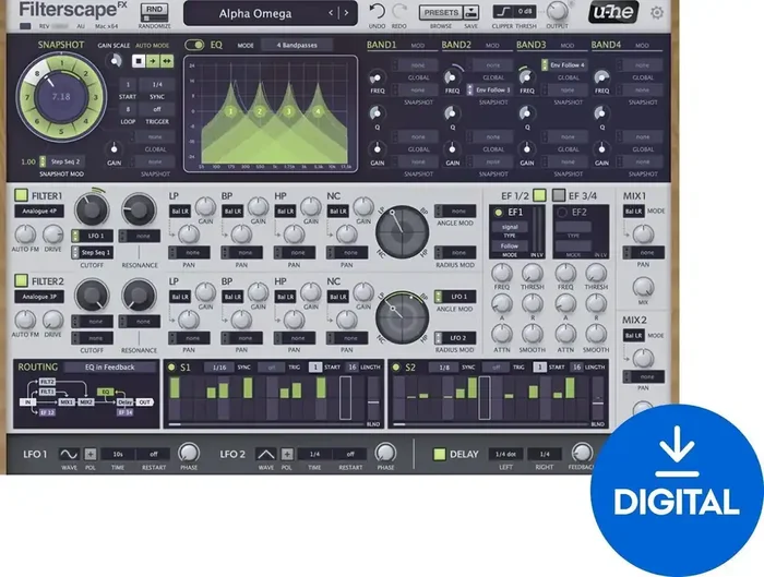 u-he Software u-He Filterscape (Produit numérique)