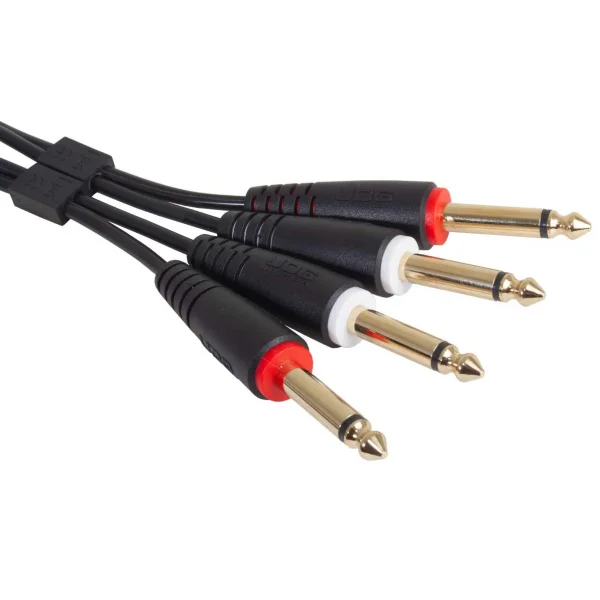 UDG Ultimate Audio Cable Set 1/4″ Jack – 1/4″ Jack Straight – U97002BL (1,5m) – Image 2