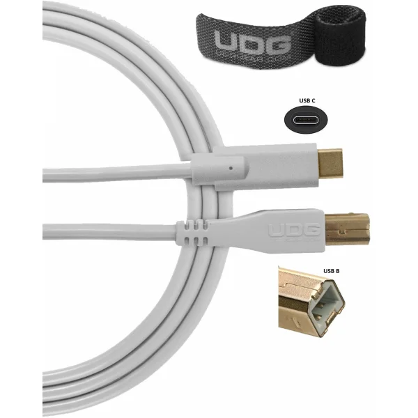UDG Ultimate Audio Cable USB 2.0 C-B Straight 1,5m – U96001WH (1,5m)