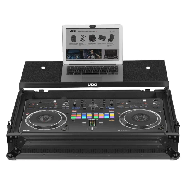 UDG Ultimate Flight Case Pioneer DDJ-REV5 Black Plus (Laptop Shelf) – U91096BL