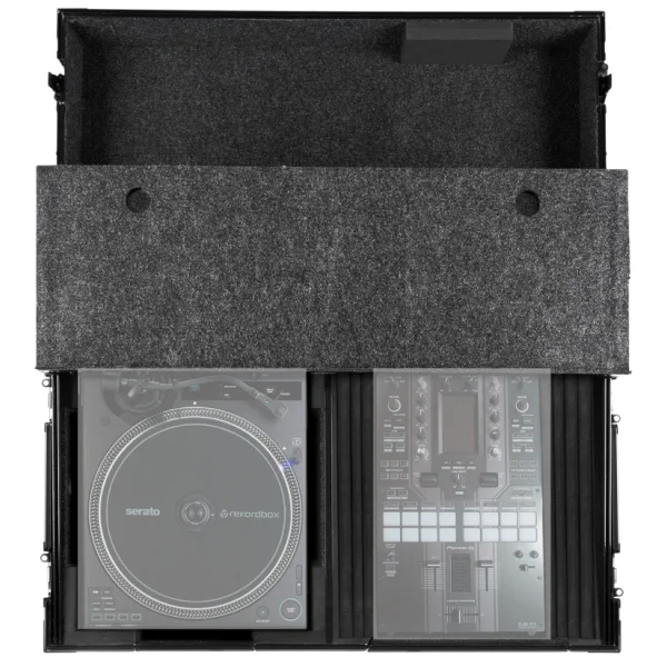 UDG Ultimate Flight Case Single Turntable Battle / PLX-CRSS12 & 10″/12″ Mixer Black Plus – U91100BL – Image 4