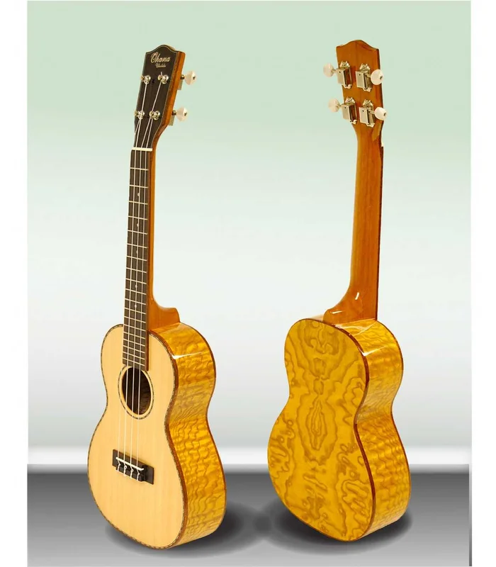 Ukulele Ohana CK-70WG, Concert, Solid Spruce Top, Willow Back & Sides