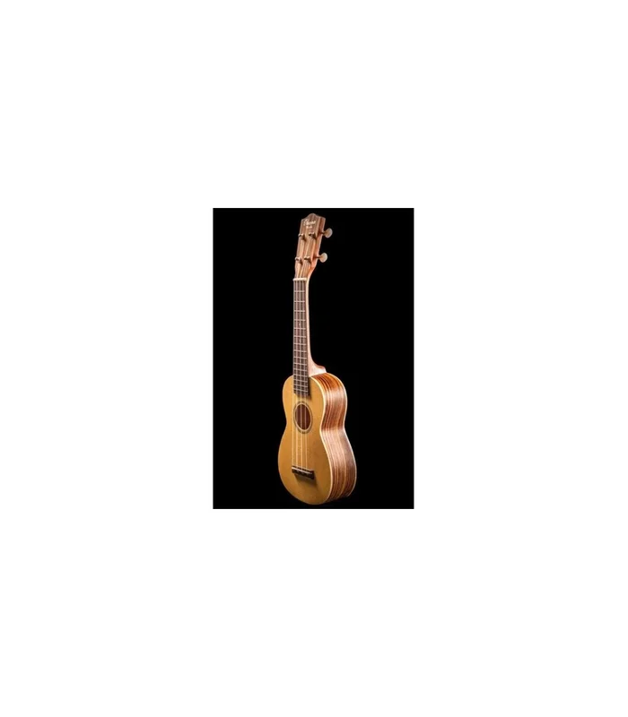 Ukulele Ohana SK-22Z Soprano Solid Spruce Top Zebrawood B&S – Image 2