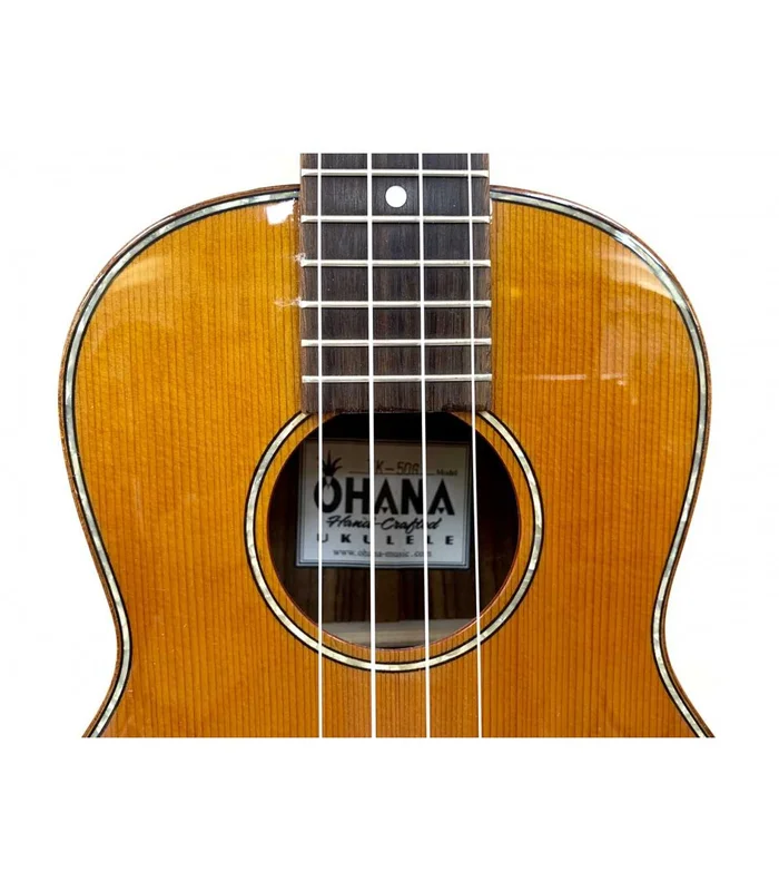 Ukulele Ohana TK-50G Tenor, Solid Cedar and Solid Rosewood – Image 4