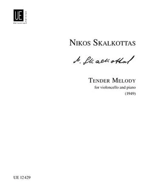 Universal Edition Skalkottas Nikos – Tender Melody A/k 65 – Cello And Piano
