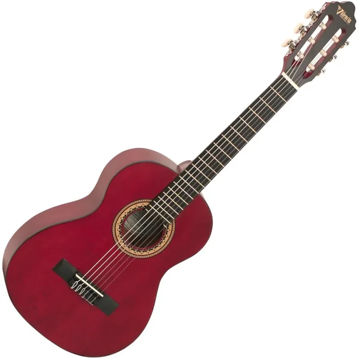 Valencia VC203 Transparent Wine Red Guitare classique taile 3/4 pour enfant