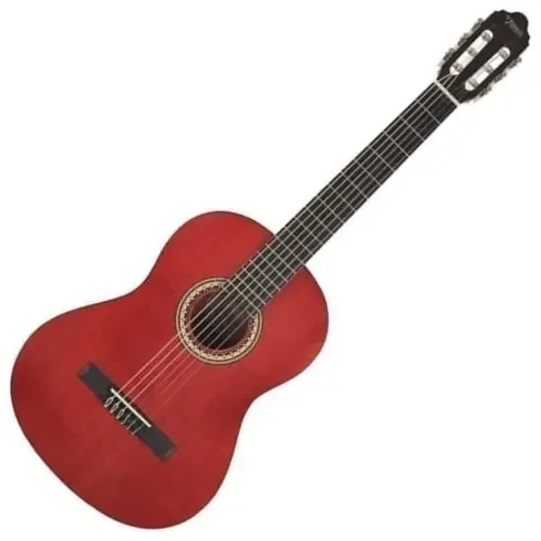 Valencia VC204 4/4 Transparent Wine Red Guitare classique