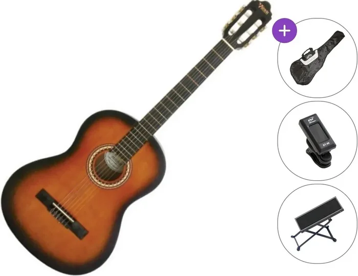 Valencia VC204 SET 4/4 Sunburst Guitare classique
