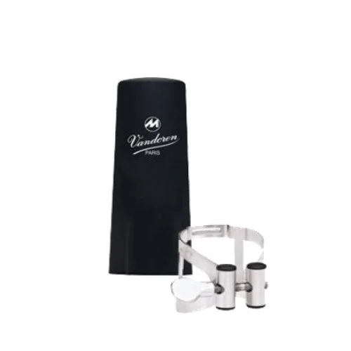VANDOREN LC54SP LIGATURE M/O CLARINETTE BASSE ARGENT+CB PLASTIQUE