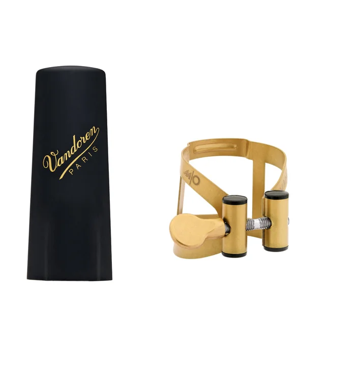 Vandoren Ligature M/o Ténor Finition Vieil Or et Couvre-bec Plastique – LC58AP