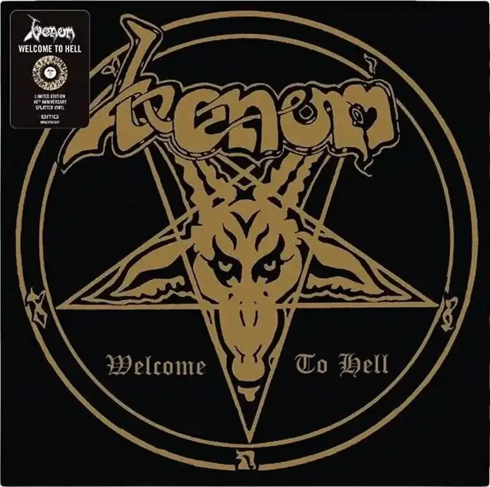 Venom – Welcome to Hell (Gold With Black Splatter Coloured) (LP)