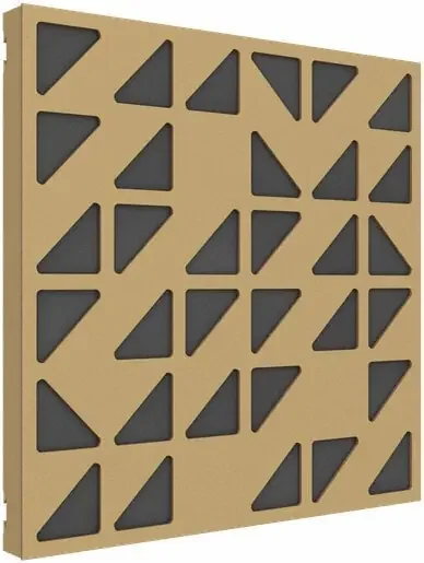 Vicoustic VicPattern Ultra Triangles Metallic Gold Diffuseur Acoustiques