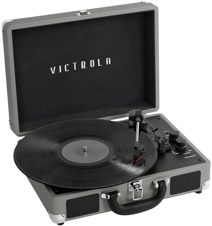 Victrola Journey+ Grey Tourne-disque portable
