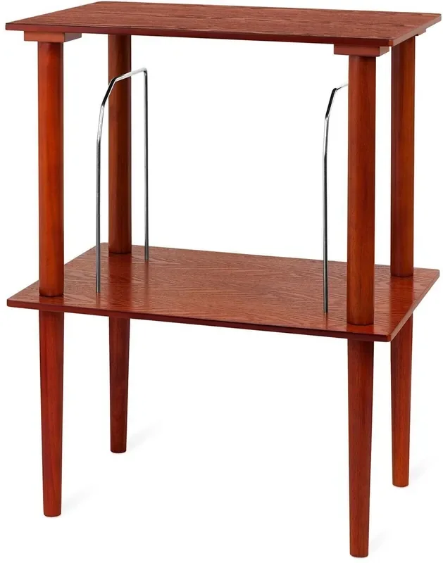Victrola Wooden Stand with Record Holder Meubles pour disques LP Brown