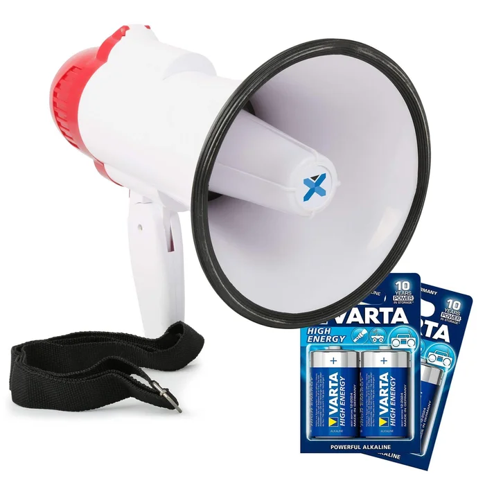 Vonyx MEG020 Kit Mégaphone Compact 20W – avec 4 Piles